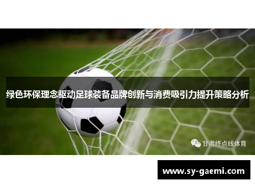 绿色环保理念驱动足球装备品牌创新与消费吸引力提升策略分析
